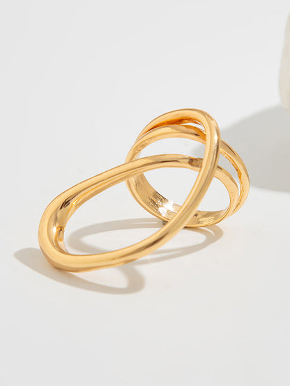 Irregularity Geometric Shiny Rings Accessories
