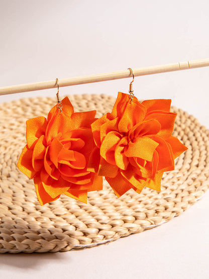 Flower Shape Drop Earrings