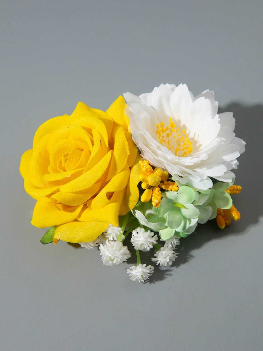 Three-Dimensional Flower Hair Clips