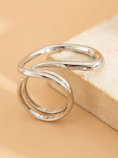 Irregularity Geometric Shiny Rings Accessories