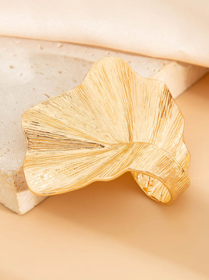 Irregularity Geometric Pleated Rings Accessories