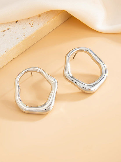 Irregularity Shiny Earrings Accessories