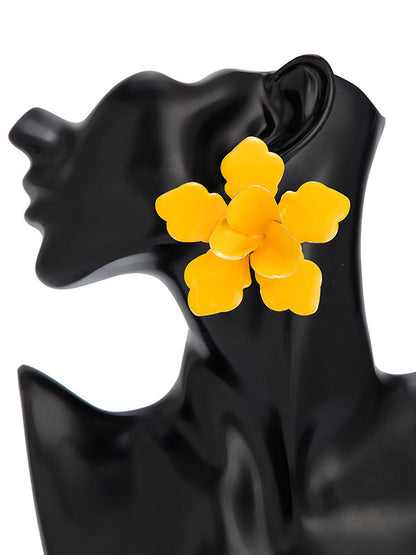 Flower Shape Drop Earrings