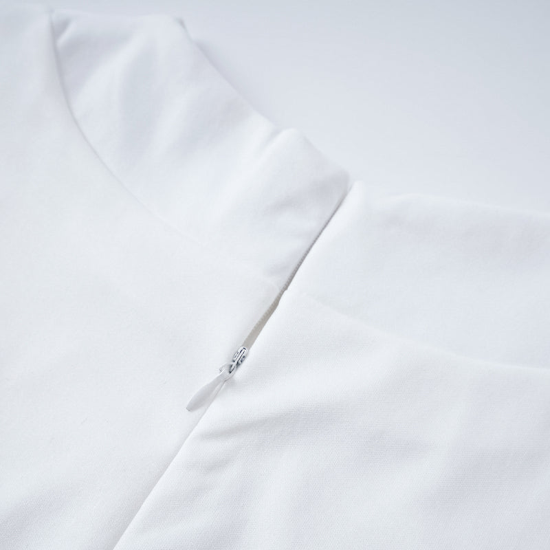 Cap Sleeve Loose Multi-Colored Printed High-Neck T-Shirts Tops