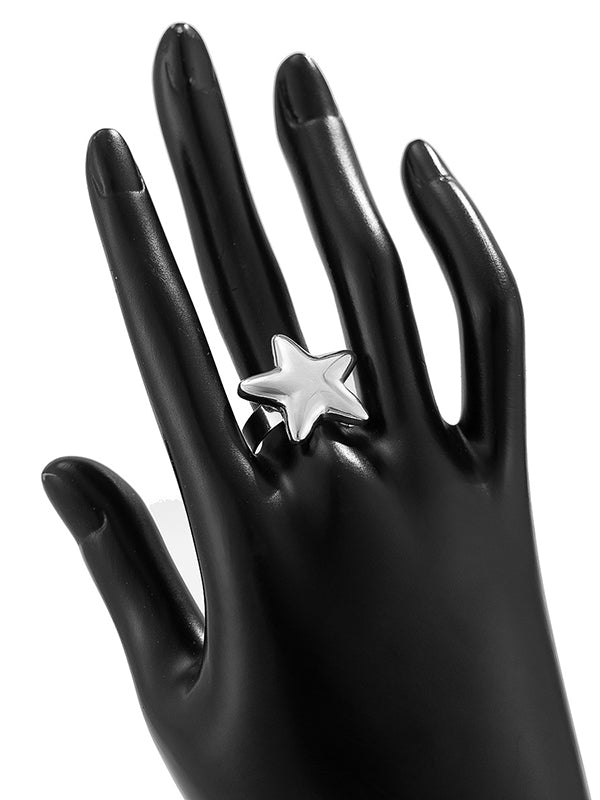 Normcore Adjustable Star Shape Rings Accessories