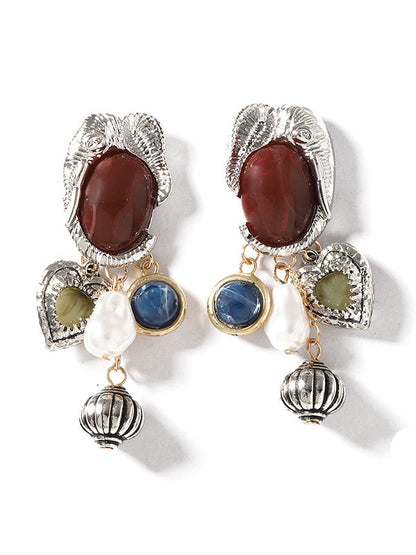 Irregularity Animal Shape Heart Shape Shiny Earrings Accessories