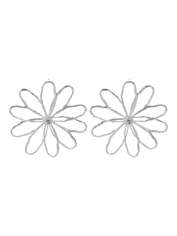 Flower Shape Drop Earrings