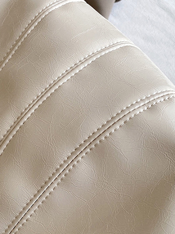 Geometric Split-Joint Zipper Bags Crossbody Bags