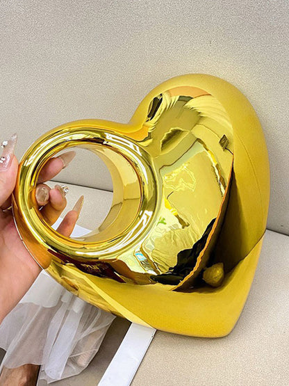 Heart Shape Shiny Handbags