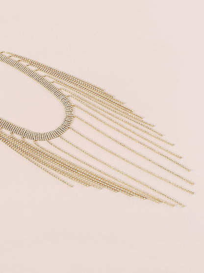 Rhine Stones Tasseled Body Chain Accessories