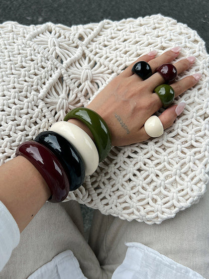 Geometric Shiny Bracelet Accessories Rings Accessories