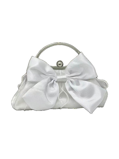 Bow-Embellished Chains Lock Crossbody Bags Evening Bags Clutches Mini Bags