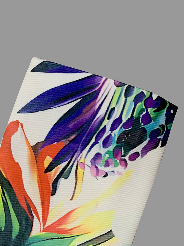 Long Sleeves Floral Printed Split-Joint Lapel Blazer Suit Outerwear