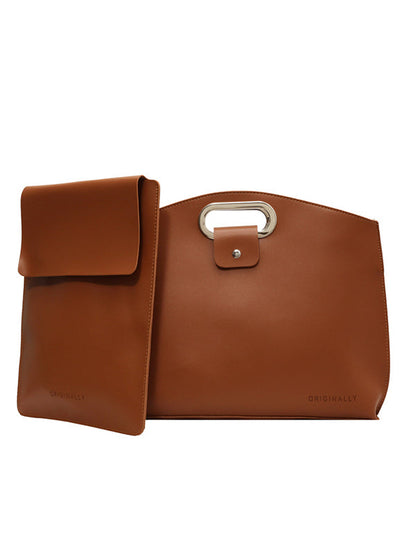 Two-Piece Set Hollow Solid Color Bags Accessories Handbags