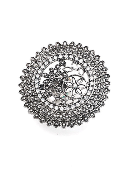 Flower Shape Geometric Hollow Rings Accessories