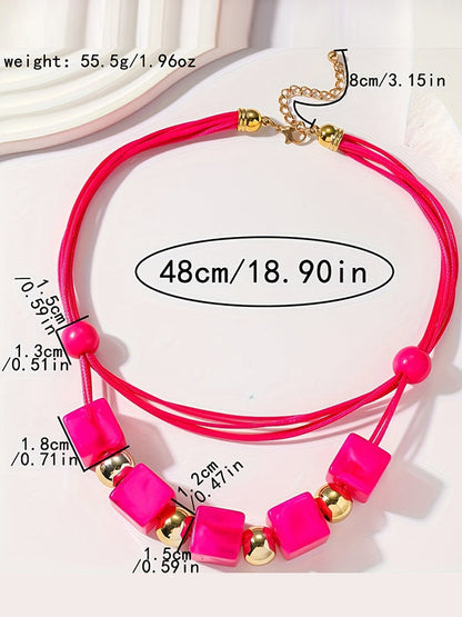 Geometric Layered Necklaces Accessories