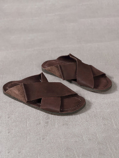 Spring Summer Retro X-shape Slippers