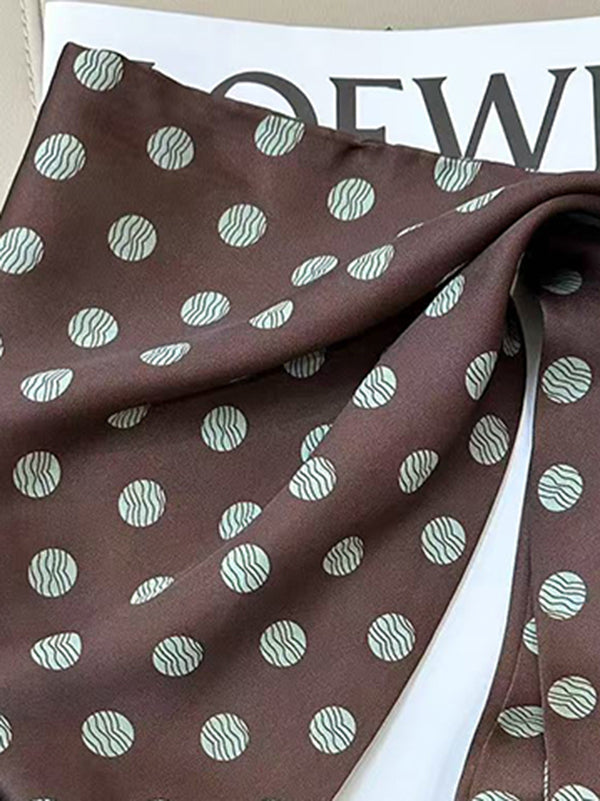 Polka-Dot Printed Scarf