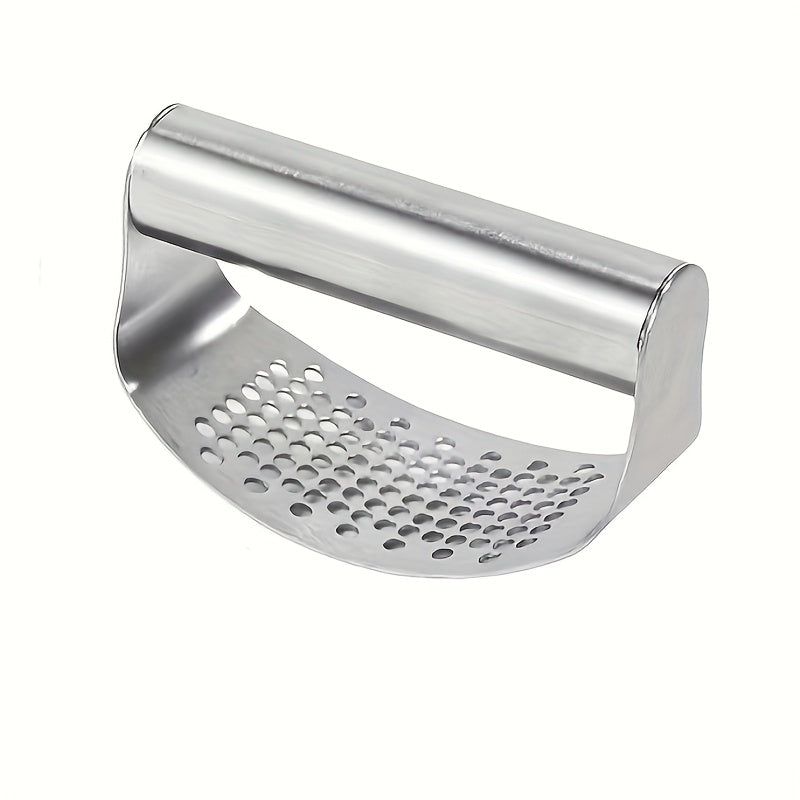Garlic crusher, garlic masher, stainless steel garlic press tool, garlic chopper, easy to clean, easy to carry and store, kitchen supplies gadgets, (available in 4 seasons)