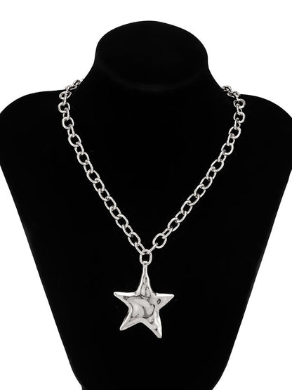Chains Shiny Star Shape Necklaces Accessories