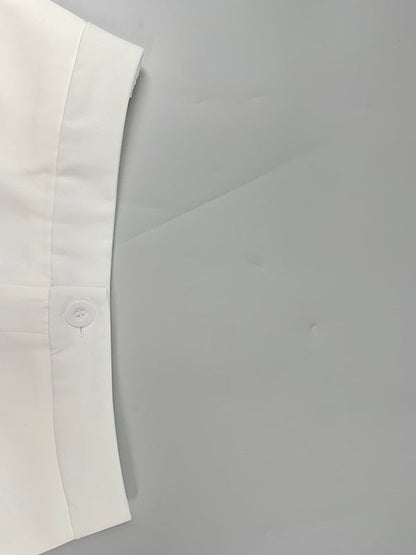 High Waisted Loose Solid Color Pants Trousers