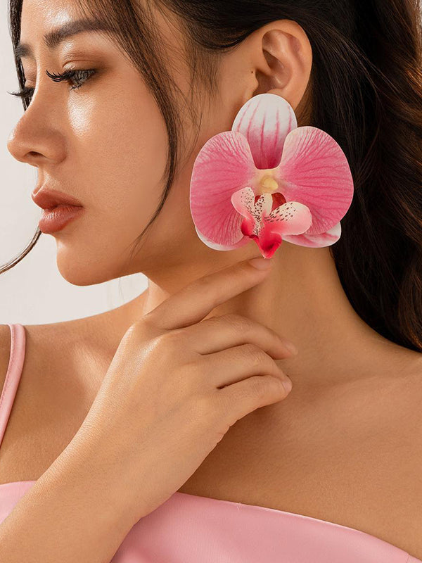 Flower Shape Drop Earrings
