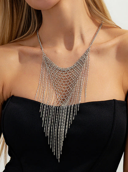 Geometric Tasseled Necklaces Accessories