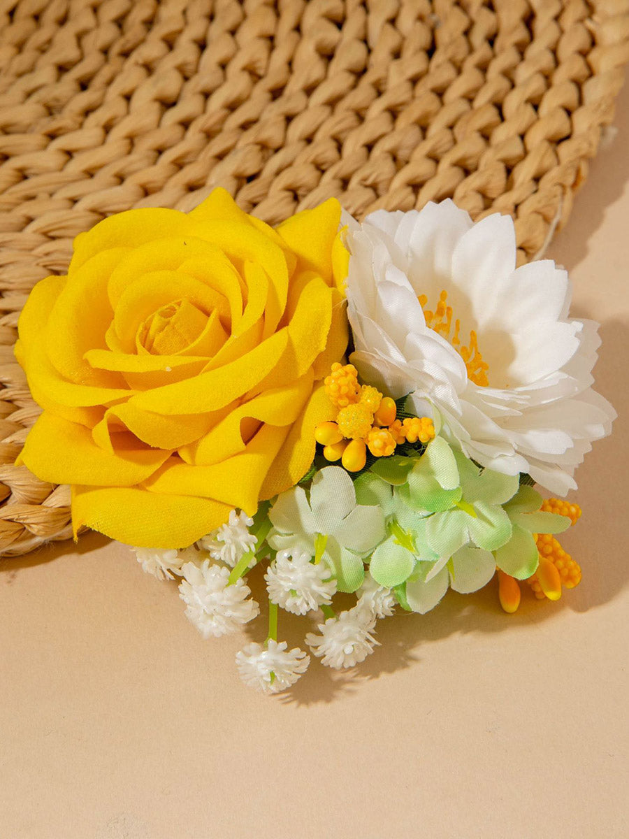 Three-Dimensional Flower Hair Clips