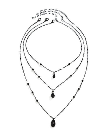 Geometric Layered Necklaces Accessories