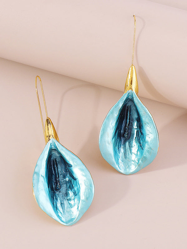 Flower Shape Drop Earrings Earrings Accessories