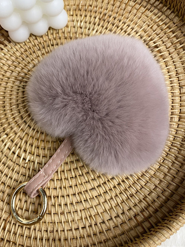 Heart Shape Bag Charm Keychain