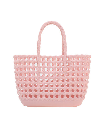Hollow Solid Color Handbags