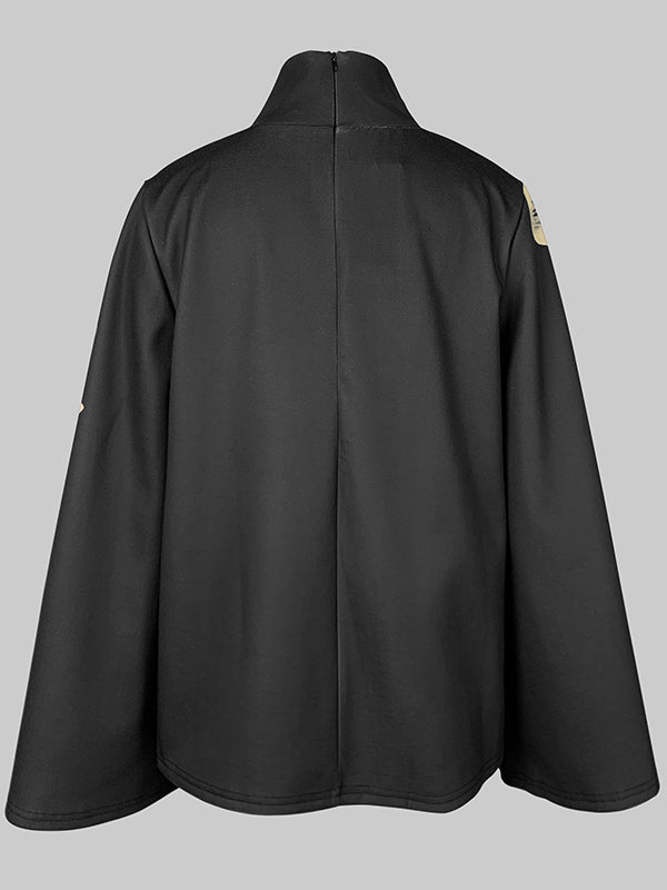 Flared Sleeves Long Sleeves Flower Print High Neck T-Shirts Tops