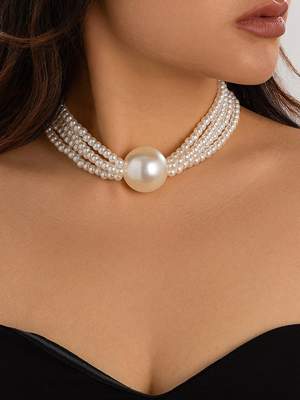 Beaded Solid Color Dainty Necklace Necklaces Accessories