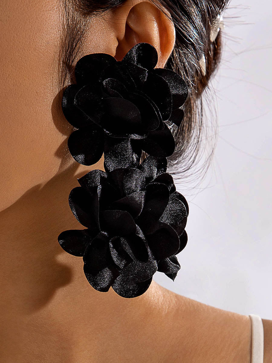 Flower Shape Drop Earrings