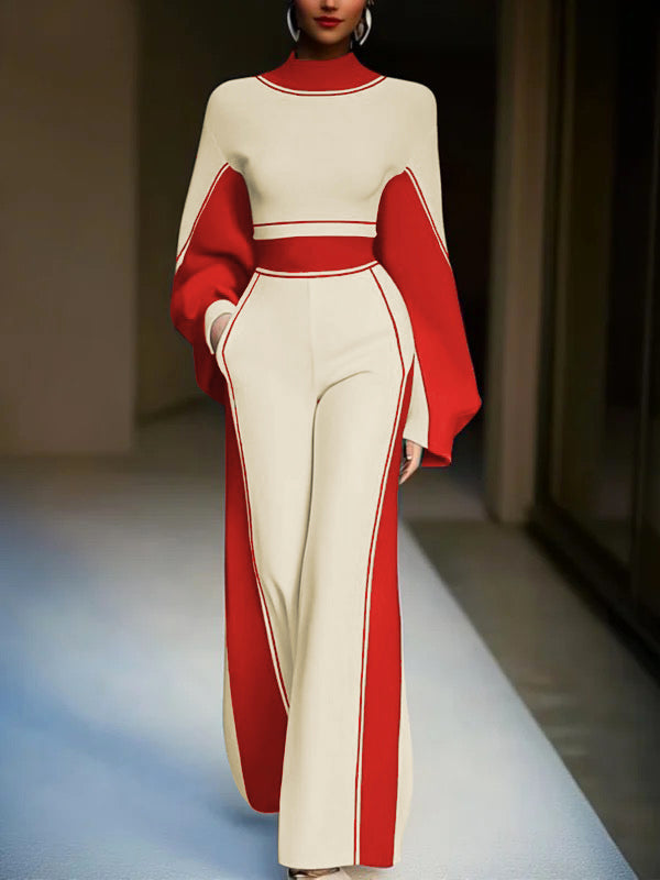 Loose Wide Leg Striped Casual Pants Bottoms Trousers