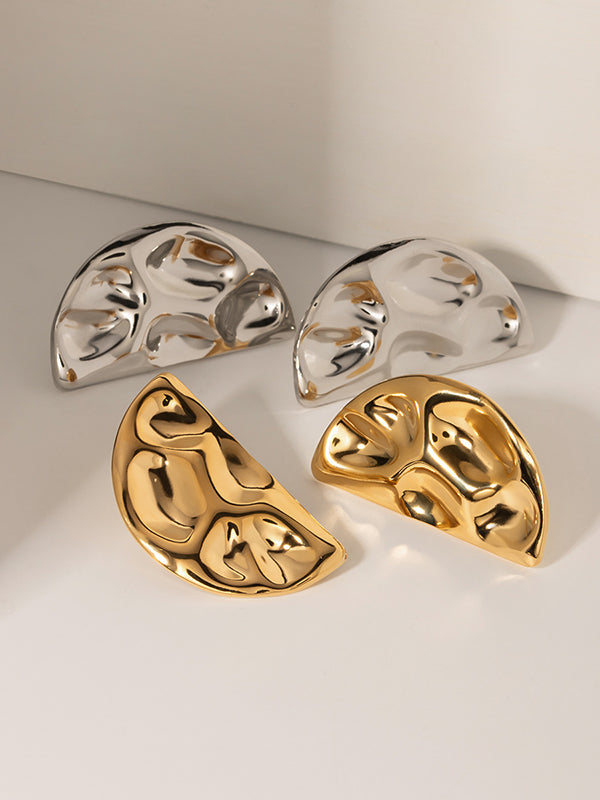 Geometric Solid Color Earrings Accessories