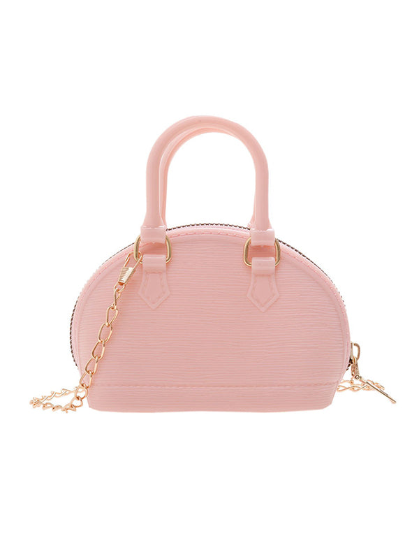 Chains Geometric Zipper Crossbody Bags Satchels