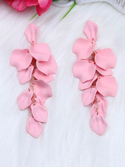 Chains Flower Shape Earrings Accessories