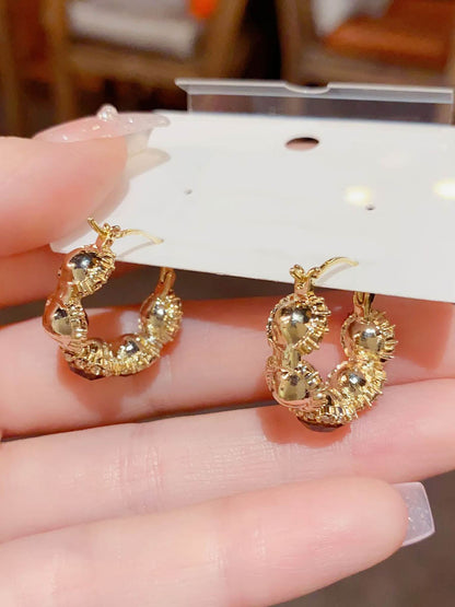 Geometric Rhine Stones Earrings Accessories