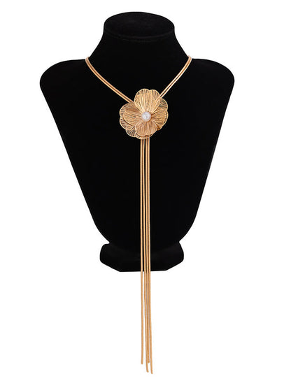 Flower Shape Tasseled Necklaces Accessories