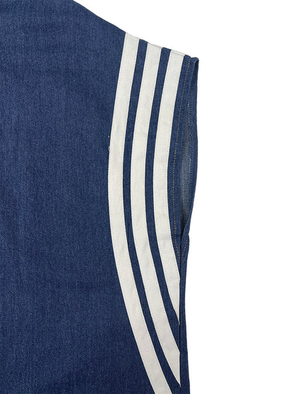 Ankle-Tied Loose Contrast Color Pockets Split-Joint Striped Zipper Stand Collar Jumpsuits