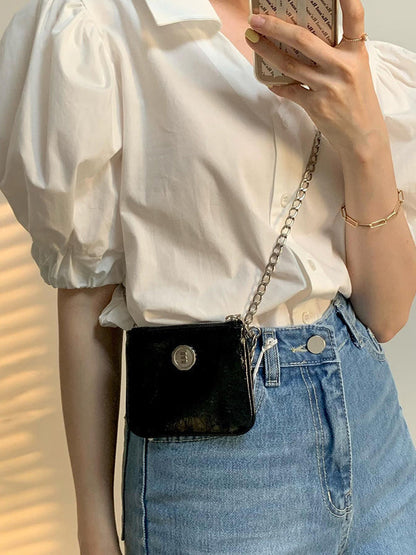 Chains Shiny Split-Joint Bags Accessories Crossbody Bags
