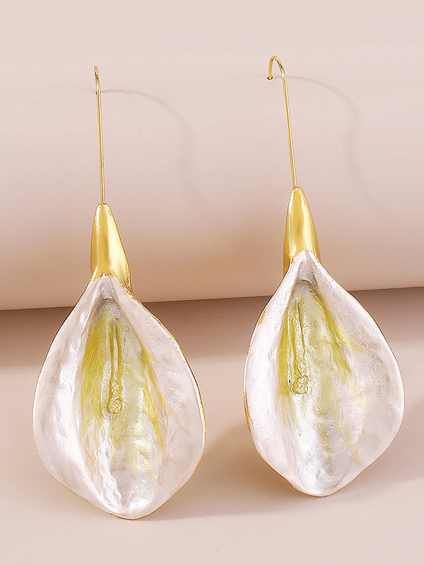 Flower Shape Drop Earrings Earrings Accessories