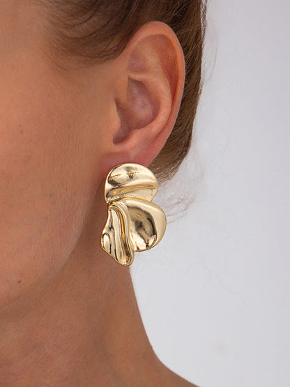 Irregularity Flower Shape Earrings Accessories