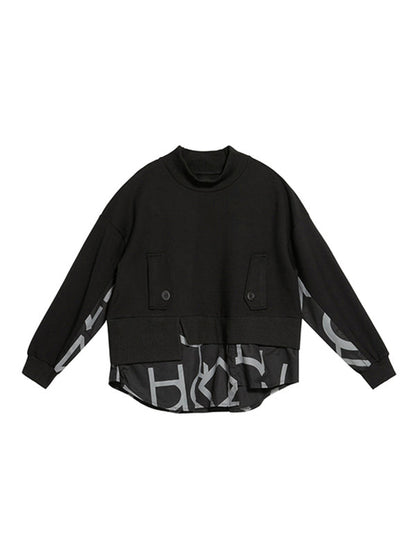 Original Split-Joint False Two Sweatshirt Tops