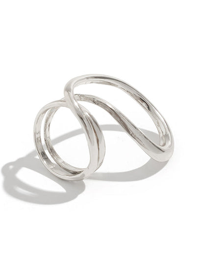 Irregularity Geometric Shiny Rings Accessories