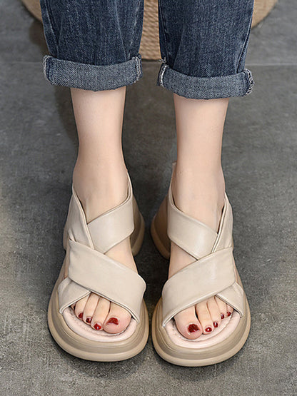 Open Toe Platform Shoes Sandals