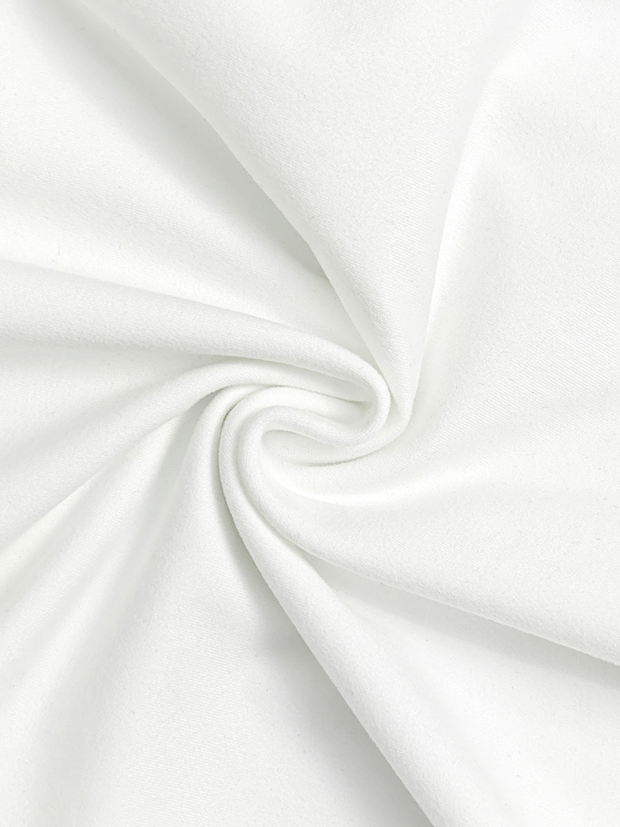 Asymmetric Pleated Solid Color Split-Front Split-Joint Split-Side High Neck Midi Dresses