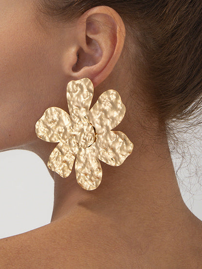 Irregularity Flower Shape Earrings Accessories